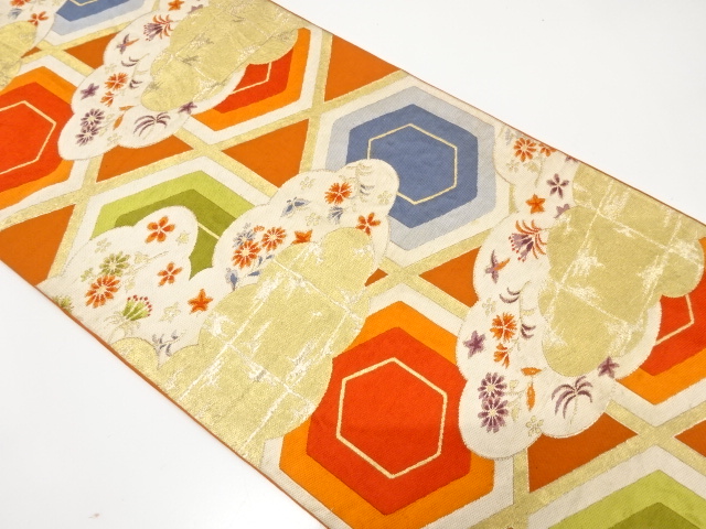 Japanese Kimono / Antique / Fukuro Obi Silk